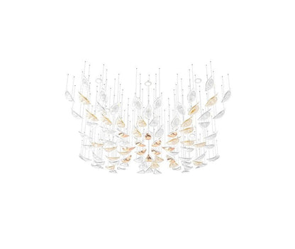 Gold Leaf LED Ceiling Chandelier