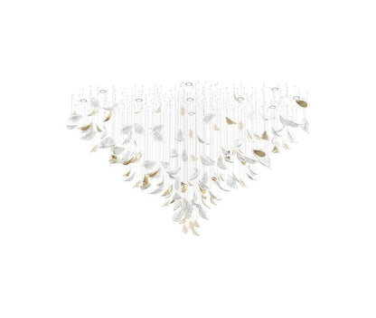 Gold Leaf LED Ceiling Chandelier