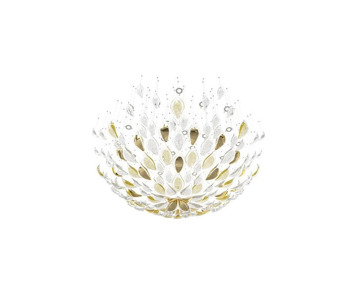 Gold Leaf LED Ceiling Chandelier