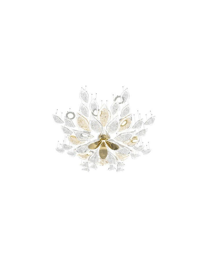 Gold Leaf LED Ceiling Chandelier