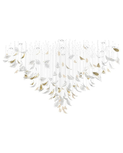 Gold Leaf LED Ceiling Chandelier