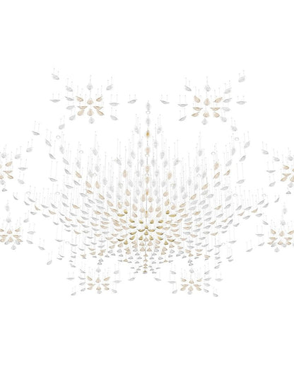 Gold Leaf LED Ceiling Chandelier