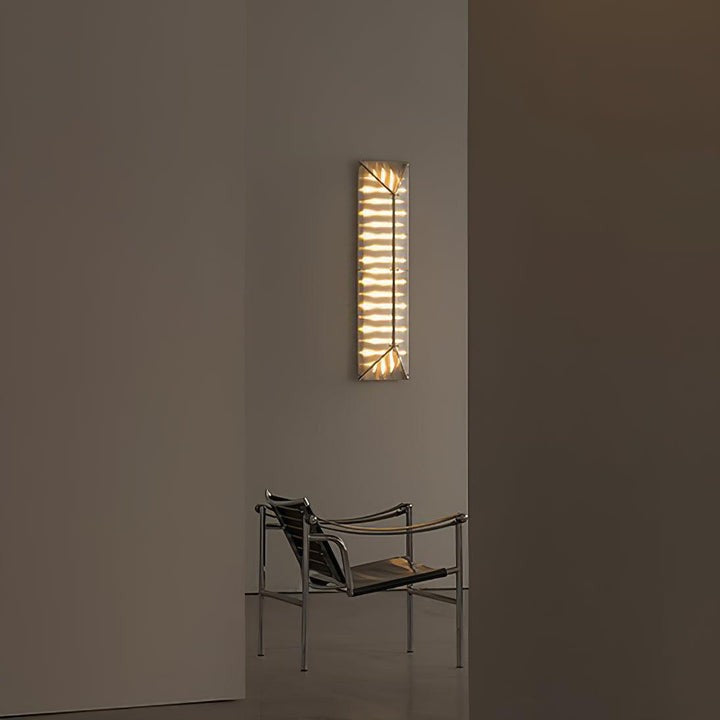 Gothic-Inspired Patterned Glass LED Wall Sconce