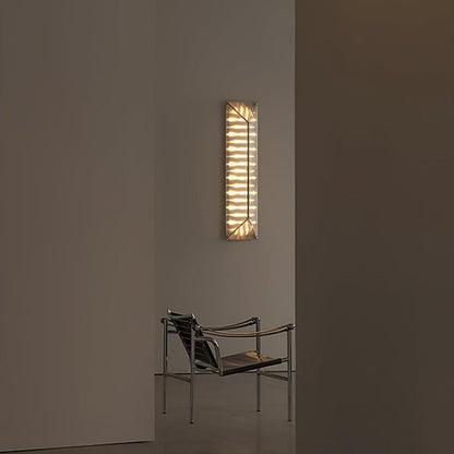 Gothic-Inspired Patterned Glass LED Wall Sconce