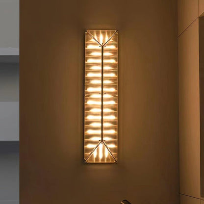 Gothic-Inspired Patterned Glass LED Wall Sconce