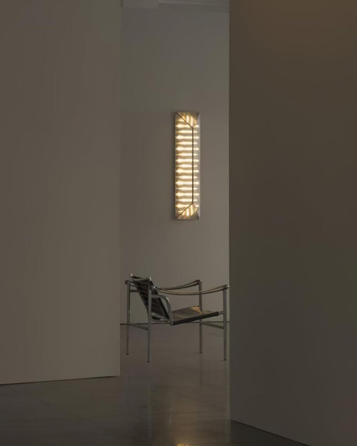 Gothic-Inspired Patterned Glass LED Wall Sconce