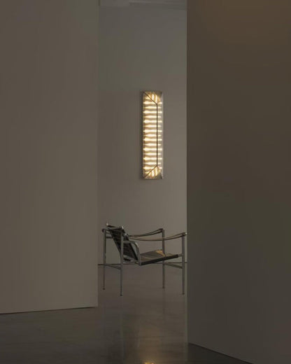 Gothic-Inspired Patterned Glass LED Wall Sconce