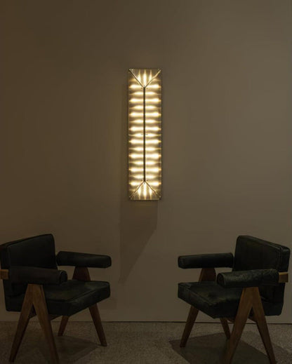 Gothic-Inspired Patterned Glass LED Wall Sconce