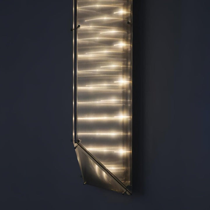 Gothic-Inspired Patterned Glass LED Wall Sconce