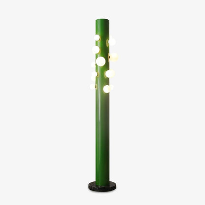 Green Marble & Glass Floor Lamp – Metal LED Design