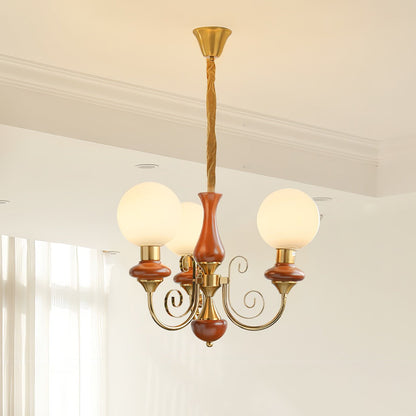 Green Onyx-Style Multi-Light Ceiling Chandelier