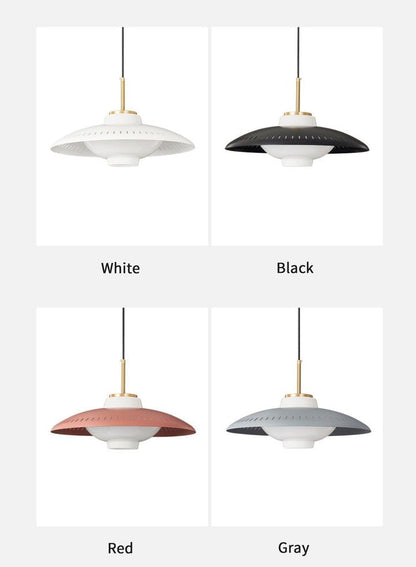Grooved Opal Glass Shade Pendant Light