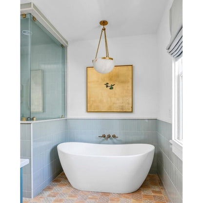 Handcrafted Alabaster LED Ceiling Chandelier