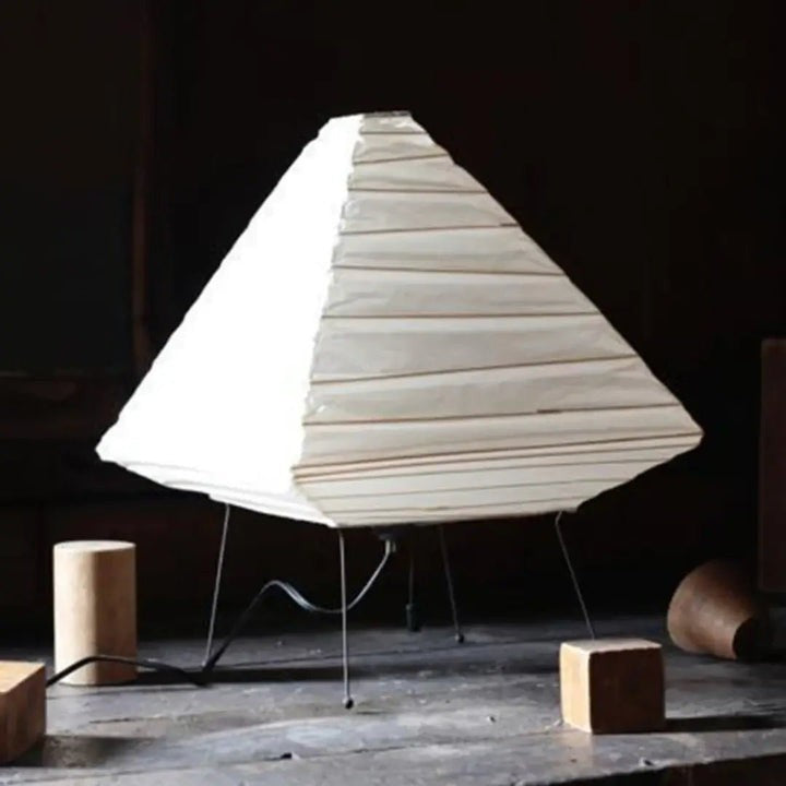 Handcrafted Origami-Style Paper Table Lamp