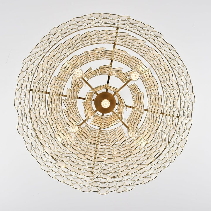 Handcrafted Shell Teardrop Chandelier