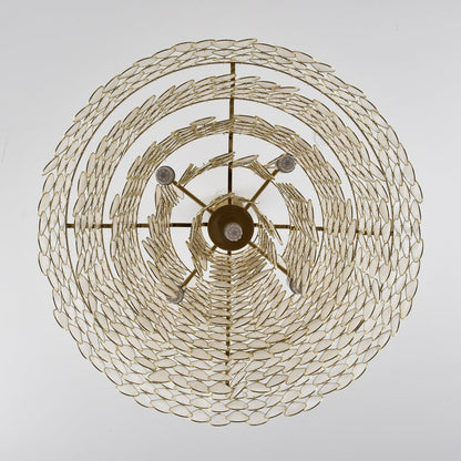 Handcrafted Shell Teardrop Chandelier