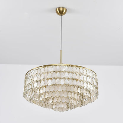 Handcrafted Shell Teardrop Chandelier
