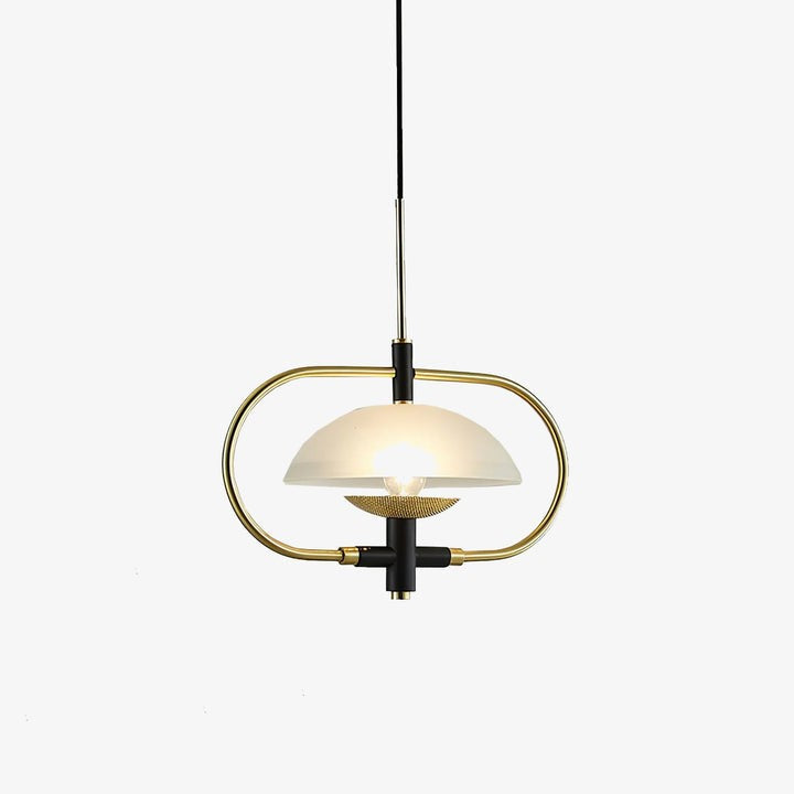 Honeycomb Aperture Pendant Light – Metal & Glass Ceiling Fixture