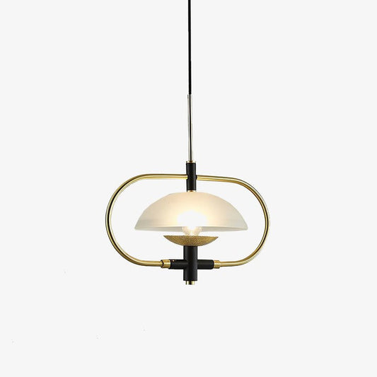 Honeycomb Aperture Pendant Light – Metal & Glass Ceiling Fixture