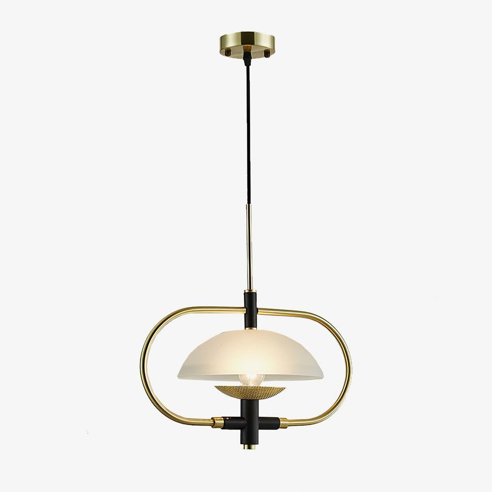 Honeycomb Aperture Pendant Light – Metal & Glass Ceiling Fixture