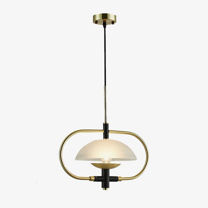 Honeycomb Aperture Pendant Light – Metal & Glass Ceiling Fixture