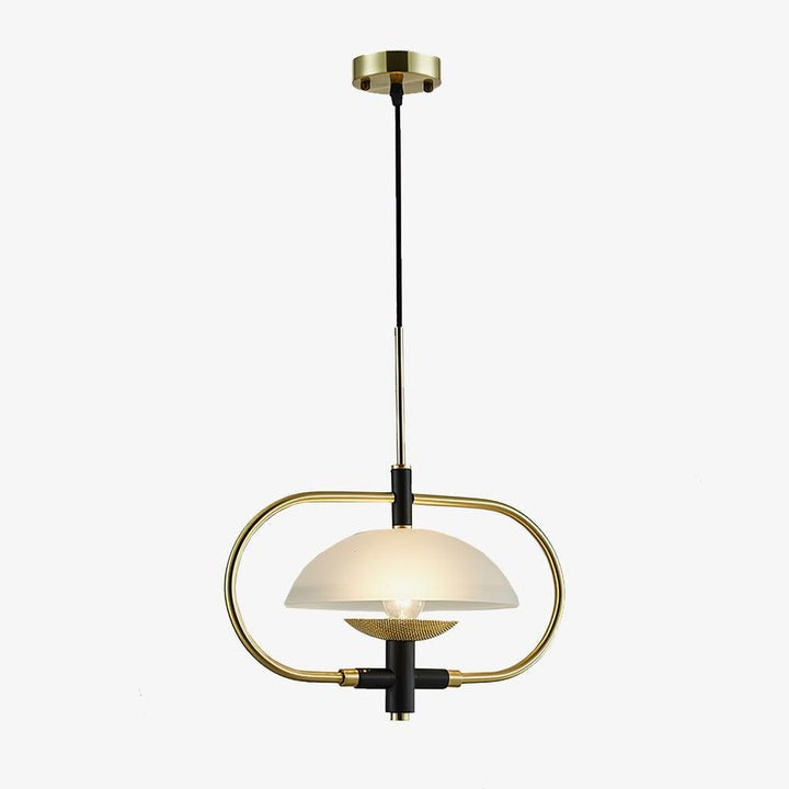 Honeycomb Aperture Pendant Light – Metal & Glass Ceiling Fixture