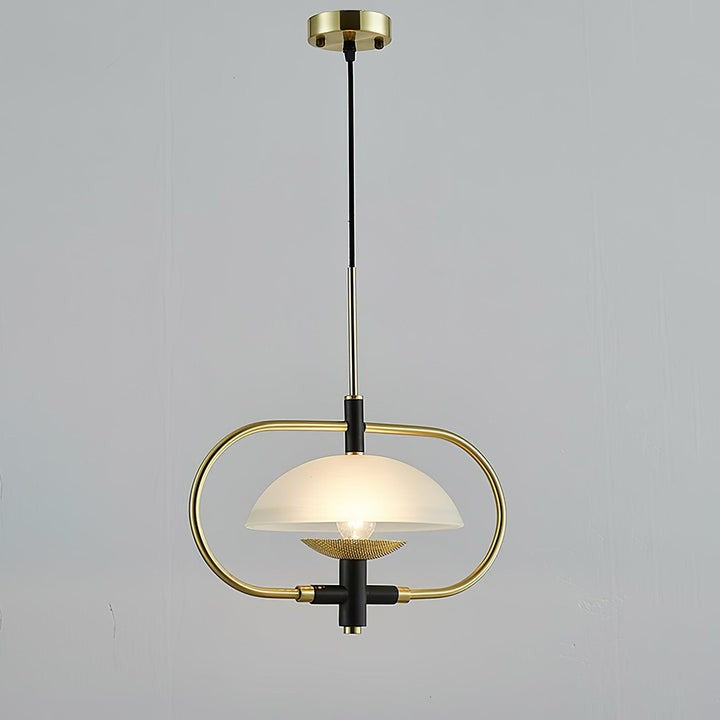 Honeycomb Aperture Pendant Light – Metal & Glass Ceiling Fixture
