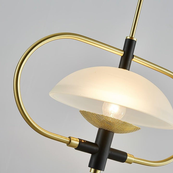 Honeycomb Aperture Pendant Light – Metal & Glass Ceiling Fixture