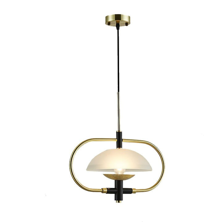 Honeycomb Aperture Pendant Light – Metal & Glass Ceiling Fixture