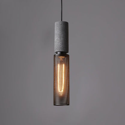 Industrial Cement Mesh Pendant Light