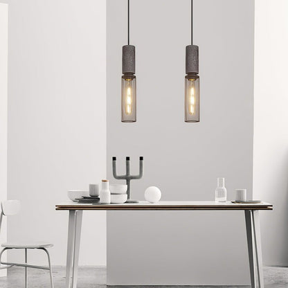 Industrial Cement Mesh Pendant Light