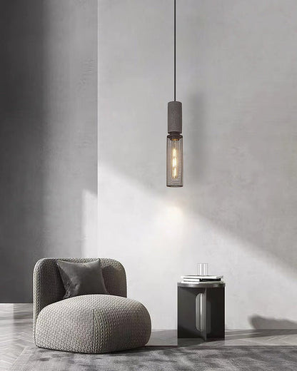 Industrial Cement Mesh Pendant Light