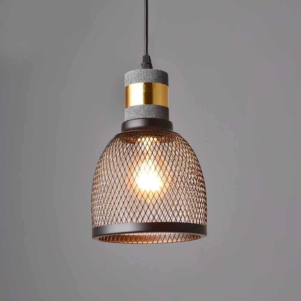 Industrial Cement Mesh Pendant Light