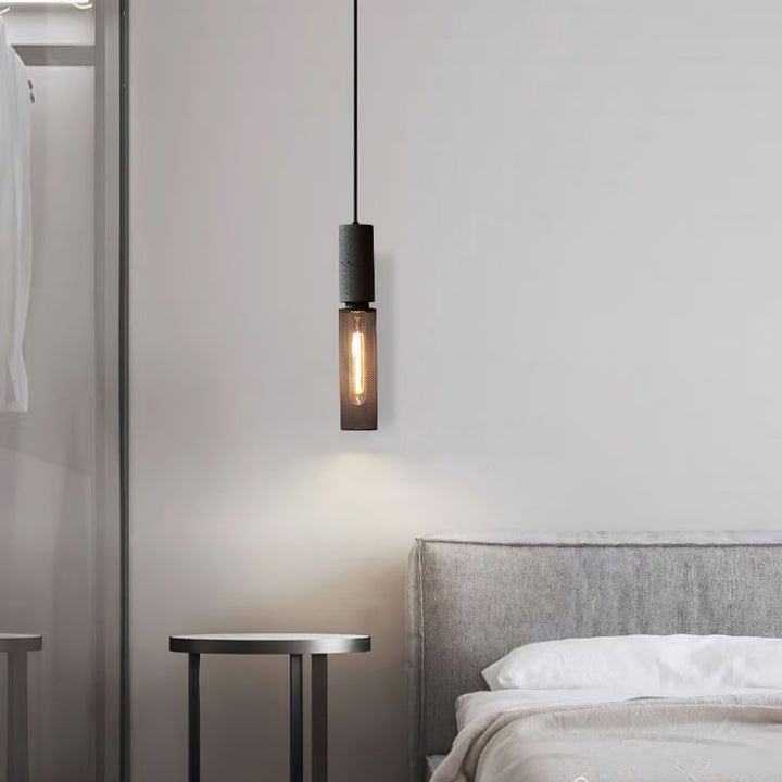 Industrial Cement Mesh Pendant Light