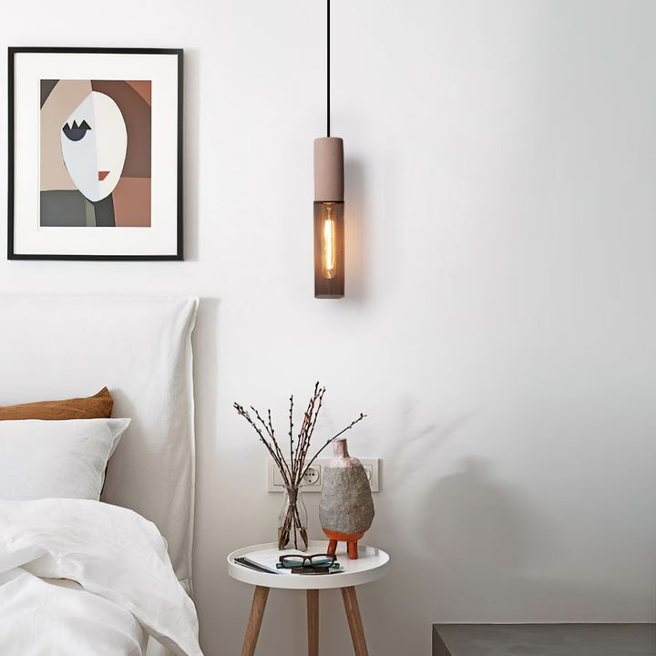 Industrial Cement Mesh Pendant Light