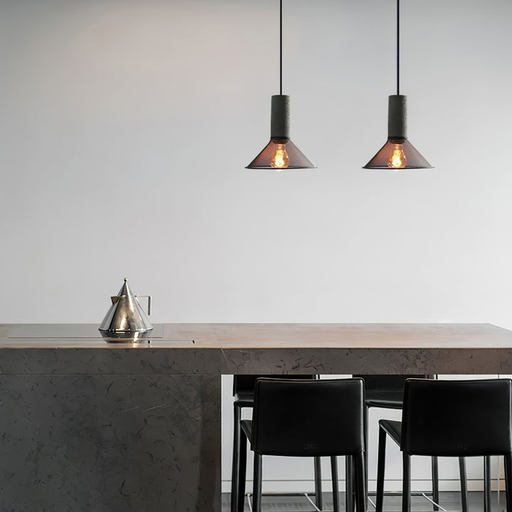 Industrial Cement Mesh Pendant Light