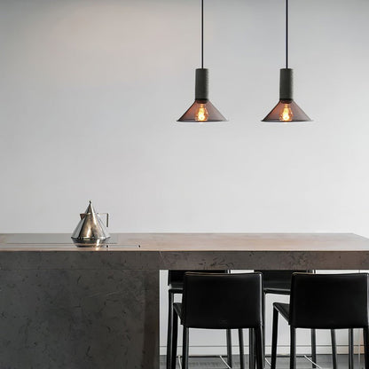 Industrial Cement Mesh Pendant Light
