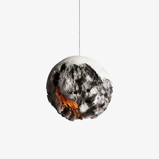 Irregular Planet Pendant Light – Modern Resin Ceiling Lamp