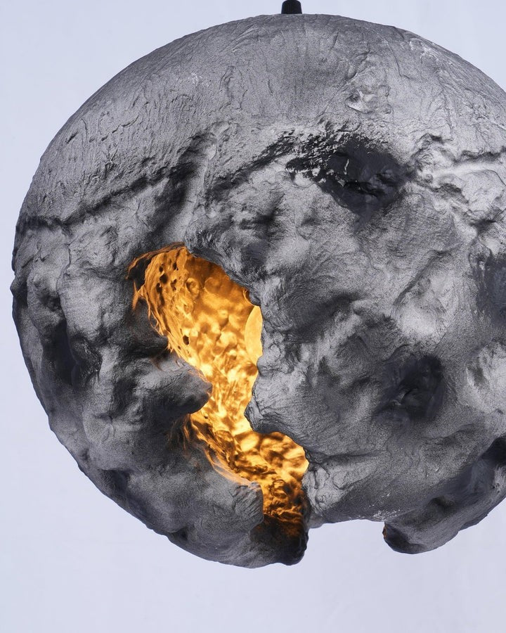 Irregular Planet Pendant Light – Modern Resin Ceiling Lamp