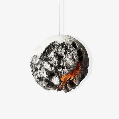 Irregular Planet Pendant Light – Modern Resin Ceiling Lamp