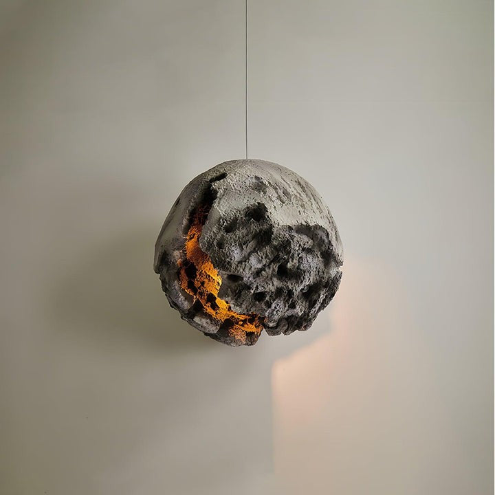 Irregular Planet Pendant Light – Modern Resin Ceiling Lamp