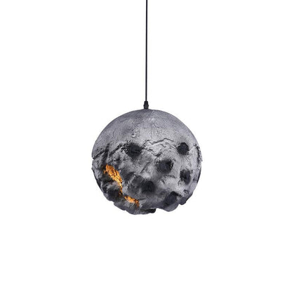 Irregular Planet Pendant Light – Modern Resin Ceiling Lamp