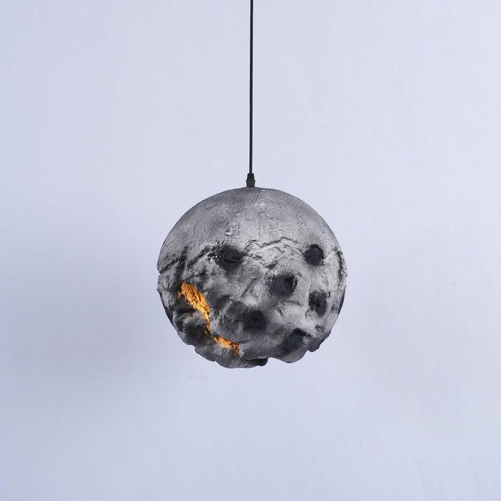 Irregular Planet Pendant Light – Modern Resin Ceiling Lamp