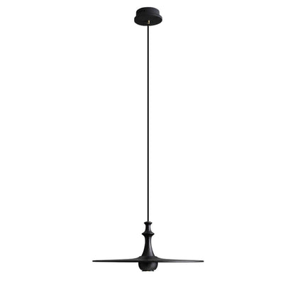 Japandi Rustic Wooden Spin Pendant Light