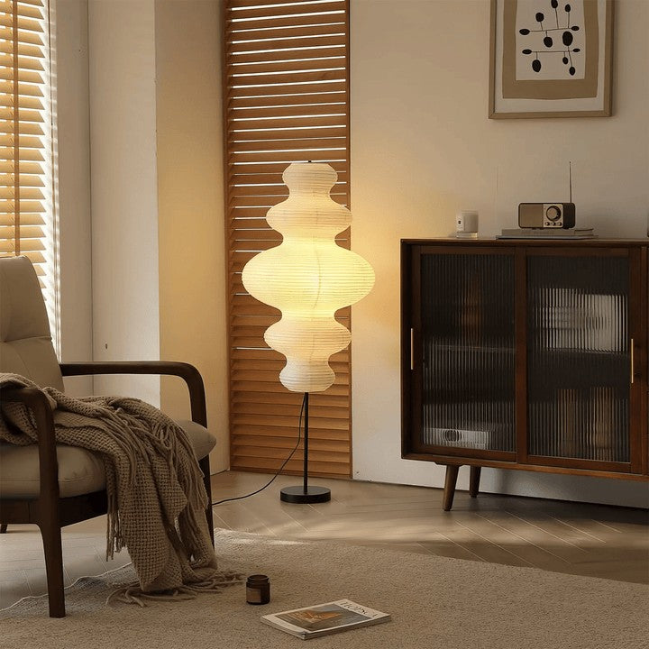 Juni Origami-Style Paper Floor Lamp