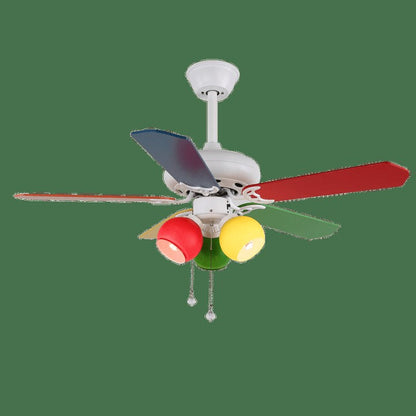 Kids Rainbow Ceiling Fan with Integrated LED Light