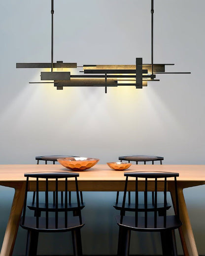 LED Abstract Planar Pendant Light