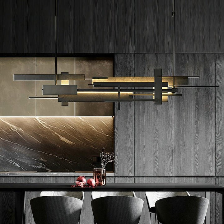 LED Abstract Planar Pendant Light