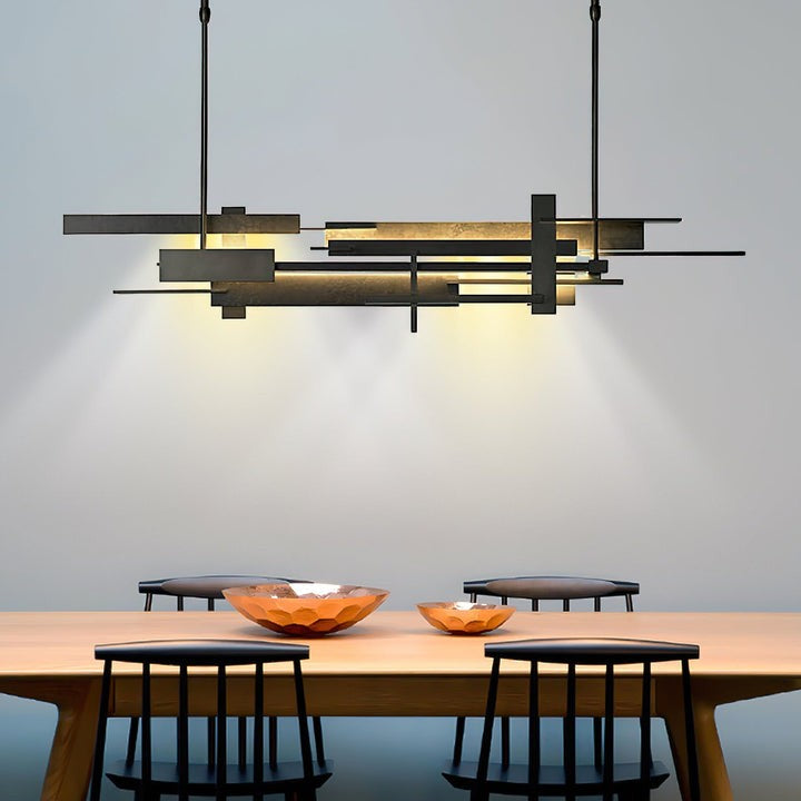 LED Abstract Planar Pendant Light