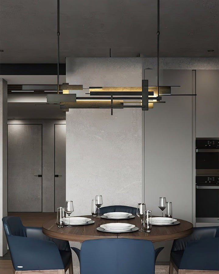 LED Abstract Planar Pendant Light